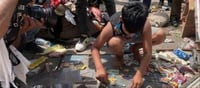 A Boy collected Coins from his Dad's Demolished Shop